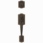 SCHLAGE LOCK Schlage Camelot Series F58CAM716 Combination Lockset, Mechanical Lock, Grip Only Handle, Aged Bronze, 1 Grade, Metal HARDWARE & FARM SUPPLIES SCHLAGE LOCK   