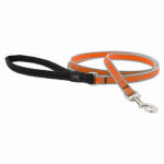 LUPINE INC Dog Leash, Reflective Orange Diamond Pattern, 1/2-In. x 6-Ft. PET & WILDLIFE SUPPLIES LUPINE INC