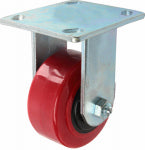 RICHELIEU AMERICA LTD Red Poly Wheel, Rigid Caster, 4 In.
