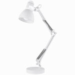 GLOBE ELECTRIC Architect Desk Lamp, Matte White Finish, 28-In. Swing Arm ELECTRICAL GLOBE ELECTRIC