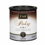 ZAR ZAR 36212 Polyurethane, Water Base, Milky Clear, Liquid, 1 qt Can, 1.06 Specific Gravity PAINT ZAR