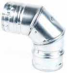 DURAVENT Pellet Pipe Vent 90-Degree Elbow, 4 In. PLUMBING, HEATING & VENTILATION DURAVENT