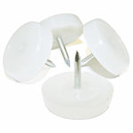 RICHELIEU AMERICA LTD Furniture Glides, Nail-On, White Plastic, 7/8-In., 4-Pk. HARDWARE & FARM SUPPLIES RICHELIEU AMERICA LTD