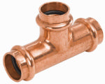 NIBCO INC Copper Pipe Tee, 1 x 1 x 1/2 In. Press PLUMBING, HEATING & VENTILATION NIBCO INC
