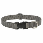 LUPINE INC Eco Dog Collar, Adjustable, Granite, 1 x 12 to 20-In.