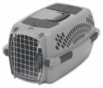 PETMATE Pet Carrier, Light Gray, For 10-Lbs.