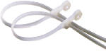 ECM INDUSTRIES LLC Mounting Cable Tie, Nylon, White, 8-In., 20-Pk. ELECTRICAL ECM INDUSTRIES LLC