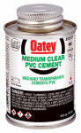 OATEY COMPANY 4-oz. Clear Medium-Bodied PVC Pipe Cement PLUMBING, HEATING & VENTILATION OATEY COMPANY   