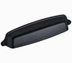 AMEROCK Cup Cabinet Pull, Matte Black, 3 In. HARDWARE & FARM SUPPLIES AMEROCK