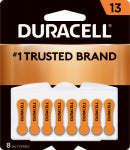 DURACELL DISTRIBUTING NC Hearing Aid Battery, #13, 8-Pk. ELECTRICAL DURACELL DISTRIBUTING NC