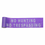HANSON C H CO Barricade Tape, "No Hunting, No Trespassing," Purple, 6 In. x 100 Ft. TOOLS HANSON C H CO