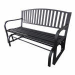 IMPERIAL POWER CO LTD Bench Glider, Black Steel Frame OUTDOOR LIVING & POWER EQUIPMENT IMPERIAL POWER CO LTD