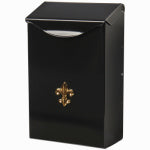 SOLAR GROUP City Classic Wall-Mount Mailbox, Small, Black Steel HARDWARE & FARM SUPPLIES SOLAR GROUP