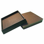 RICHELIEU AMERICA LTD Furniture Cups, Square, Brown, 3 x 3-In. ID, 2-Pk. HARDWARE & FARM SUPPLIES RICHELIEU AMERICA LTD