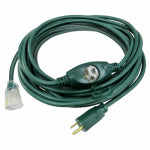 PT HO WAH GENTING 25-Ft. 14/3 SJTW Green Outdoor Extension Cord ELECTRICAL PT HO WAH GENTING