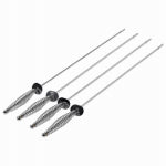 MR BAR B Q PRODUCTS LLC BBQ Skewers, Chrome/Stay Cool Handles, 17-In., 4-Pk. OUTDOOR LIVING & POWER EQUIPMENT MR BAR B Q PRODUCTS LLC