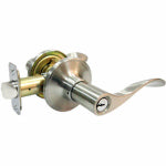 TAIWAN FU HSING INDUSTRIAL CO Reversible Bergamo Wave Entry Lever Lockset, Satin Nickel HARDWARE & FARM SUPPLIES TAIWAN FU HSING INDUSTRIAL CO