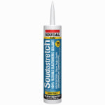 SOUDAL USA SoudaStretch Acrylic Caulk Sealant, Clear, 10.1 oz. PAINT SOUDAL USA   