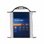 RICHELIEU AMERICA LTD. Nylon Rope, Solid Braided, White, 3/16 In. x 100 Ft.