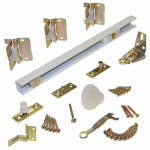 L E JOHNSON 36 In. Bi-Fold Door Hardware Set, White HARDWARE & FARM SUPPLIES L E JOHNSON