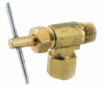 ANDERSON METALS CORP Needle Valve, 90-Degree, 1/4-In. Compression x 1/8-In. MIP PLUMBING, HEATING & VENTILATION ANDERSON METALS CORP