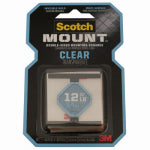 3M COMPANY Clear Double-Sided Mounting Tape, 1 x1-In Squares, 48-Ct. PAINT 3M COMPANY   
