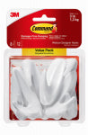 3M COMPANY Medium Designer Hooks, White, 8 Hooks/12 Strips Value Pack HARDWARE & FARM SUPPLIES 3M COMPANY