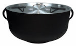 METAL FUSION Cast Iron Outdoor Cooking Pot, 4-Gal. OUTDOOR LIVING & POWER EQUIPMENT METAL FUSION