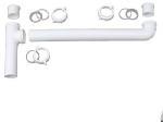 PLUMB SHOP DIV BRASSCRAFT Kitchen Sink 2 Bowl End Outlet Drain, White Plastic, 1.5-In. O.D. PLUMBING, HEATING & VENTILATION PLUMB SHOP DIV BRASSCRAFT