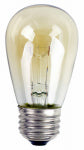 GLOBE ELECTRIC Incandescent Bulb, Amber, 60 Lumens, 11-Watts, 2-Pk. ELECTRICAL GLOBE ELECTRIC